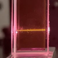 Bessel beam in dye solution